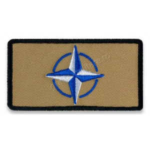 Ecuson NATO Bej 9x4,5 cm 