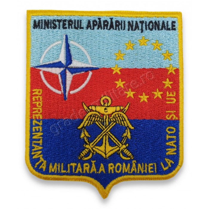 Emblema pentru Reprezentanta militara a Romaniei la NATO si UE