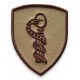 Emblema semn de arma maneca scut bej cu maro
