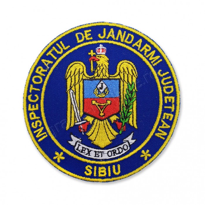 Emblema maneca inspectoratul judetean de jandarmi SIBIU