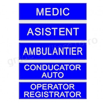 Ecuson brodat spate Ambulanta SAJ