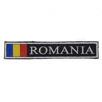 Ecuson Romania cu Drapel fir metalic 