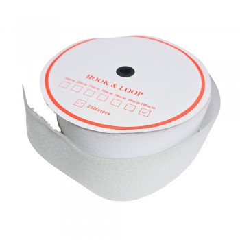 Banda arici PUF fără scai, alb, lățime 100mm