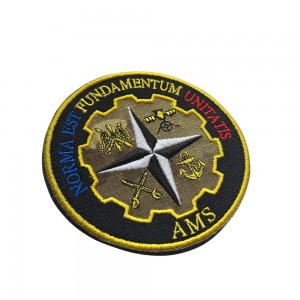 Emblemă militară brodată AMS 8 cm – Norma Est Fundamentum Unitatis Emblemă militară brodată AMS 8 cm – Norma Est Fundamentum Unitatis