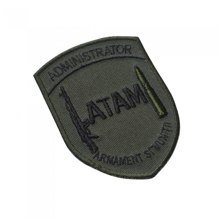 Emblema ATAM Administrator – Broderie pentru personal militar activ Emblema brodată Administrator ATAM pentru Armament și Muniții – patch militar profesional
