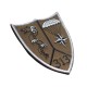 Emblema brodată Batalion 313 combat terestru, pentru oraș și kaki pentru teren – simbol militar distinctiv.
