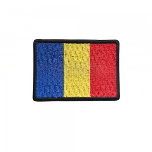 Drapel Romania  7x5 cm, brodat