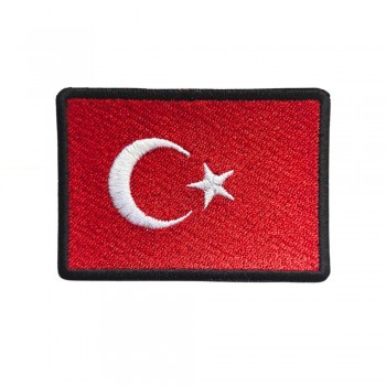 Drapel Turcia  7x5 cm, brodat