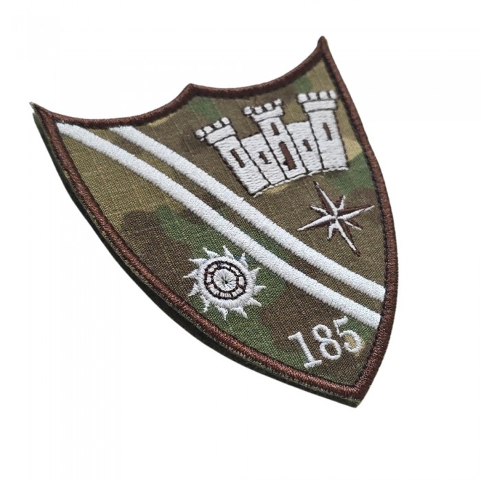 Emblema brodată Batalionul 185 Sprijin MUREȘ - Timișoara pentru uniforma militară