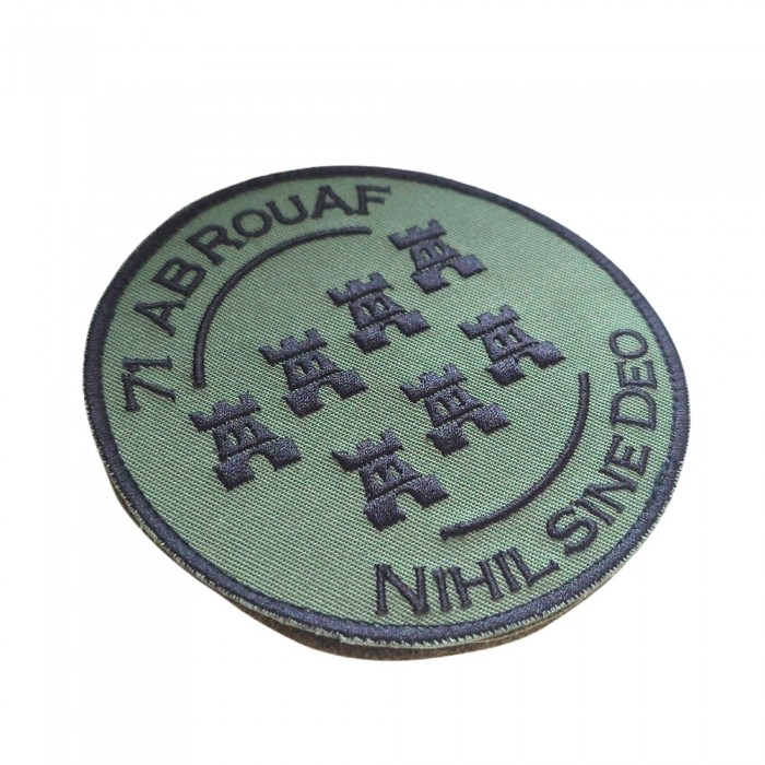 Emblema rotundă pentru Baza 71 Aeriană ABROUAF - emblemă militară de calitate superioară