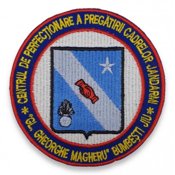 Emblema Centrul de Perfectionare a Pregatirii Cadrelor Jandarmi "Gl. Gheorghe Magheru" Bumbesti Jiu