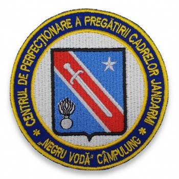 Emblema Centrul de Perfectionare a Pregatirii Cadrelor Jandarmi "Negru-Voda" Campulung