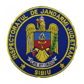 Emblema maneca Inspectoratul Judetean de Jandarmi SIBIU