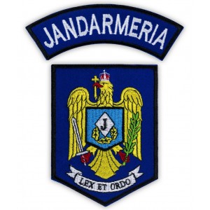 Emblema brodata maneca Jandarmeria Emblema brodata maneca Jandarmeria