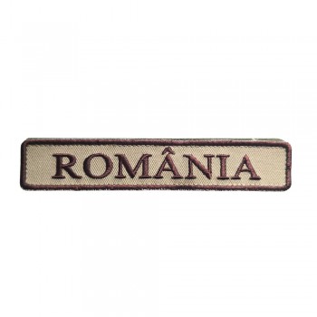 Ecuson "ROMÂNIA" Bej 14,5 x 2,5 cm