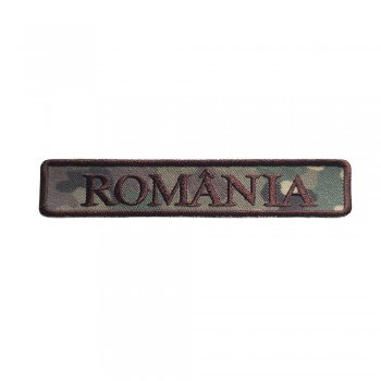 Ecuson "ROMÂNIA" combat terestru 130 x 25 mm