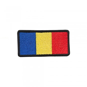 Drapel Romania forte aeriene 70x35 mm contur negru