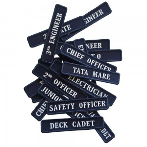 Ecusoane Brodate cu funcții -bleumarin - marina comerciala - 