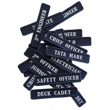 Ecusoane Brodate cu funcții -bleumarin - marina comerciala - 