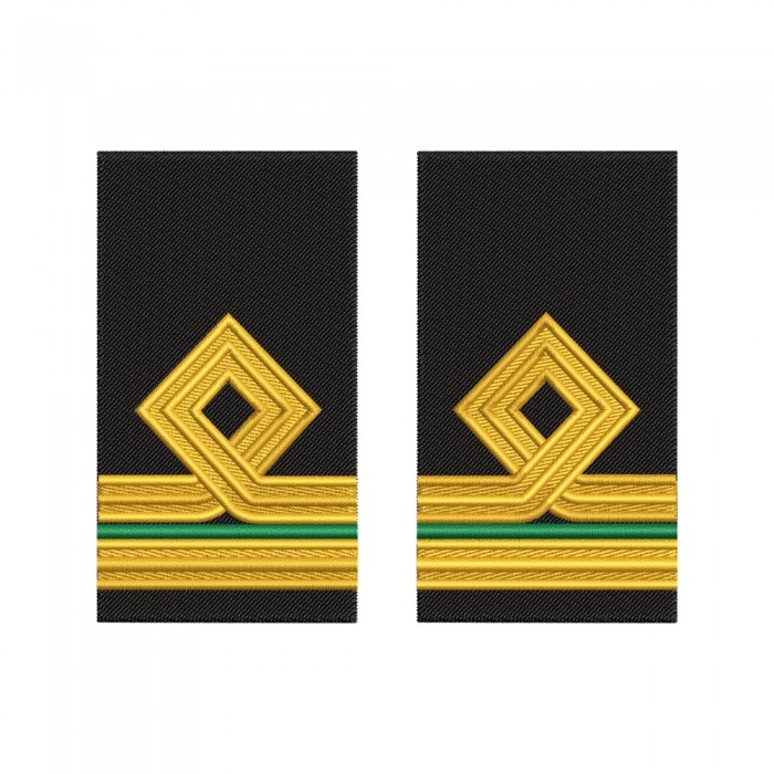 Grade Electrician Clasa III cu romb – Epoleți marina comercială brodați grade brodate electrician clasa III cu romb marina comerciala broderie auriu profesional