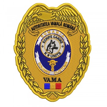 Emblema Brodată Echipe Canine Vamă – Nouă Actualizată