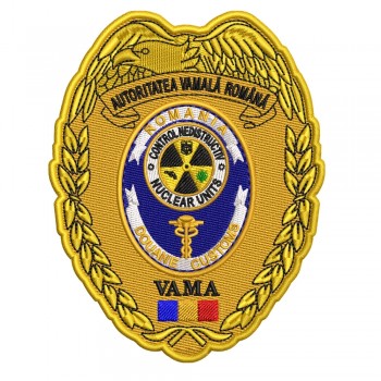 Emblema Brodată Control Nedistructiv Vamă – Nuclear Units – Nouă Actualizată