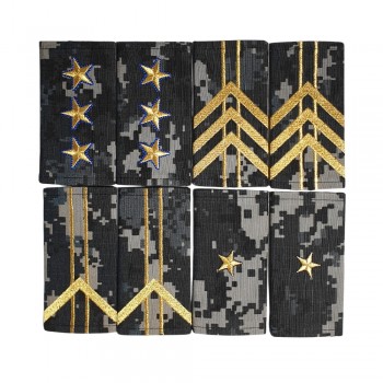 Grade Vama Scurte Cusute Camuflaj Urban / fir metalizat auriu