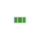 Bareta curs de specializare – broderie textilă 2x1 cm pentru cămașa militară bareta brodată MApN curs specializare – 2x1 cm fundal verde cu dungi galbene