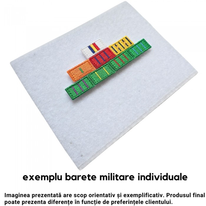 Bareta militară – Emblema de Onoare Forțele Terestre România bareta militară roșu-albastru emblemă de onoare forțele terestre române – decor simbolic pentru excelență în armată