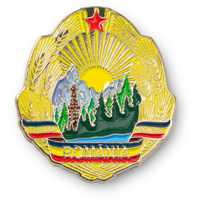 Insigna Republica Socialista Romania Insigna metalica Republica Socialista Romania