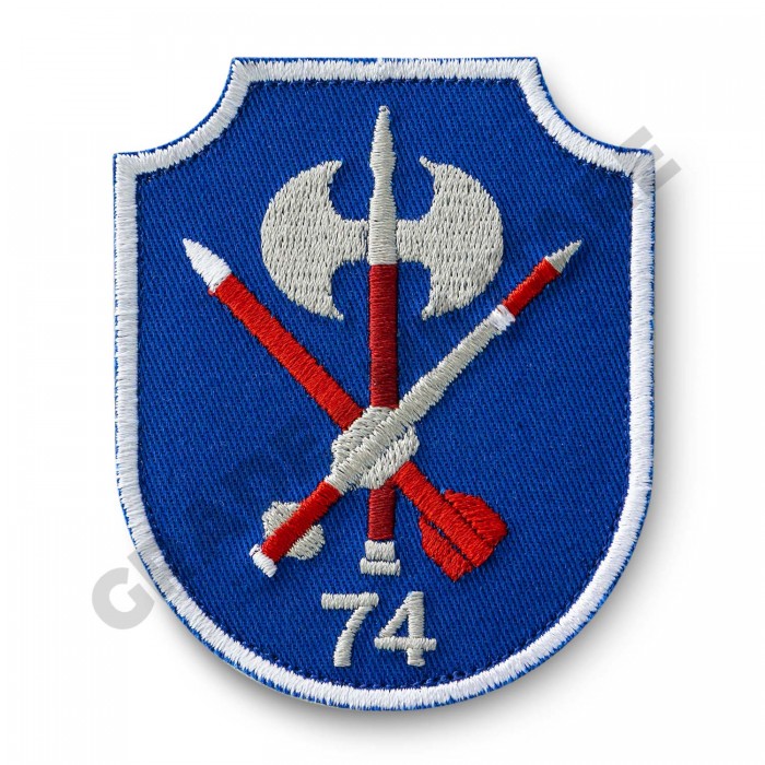 Emblema Regimentul 74 Patriot Brodată, Grade Militare România Emblema Regimentul 74 Patriot brodată profesional, destinată militarilor și colecționarilor