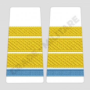 Grade Elev Plutonier Major - Forte Navale oras - alb (Colegii Militare)