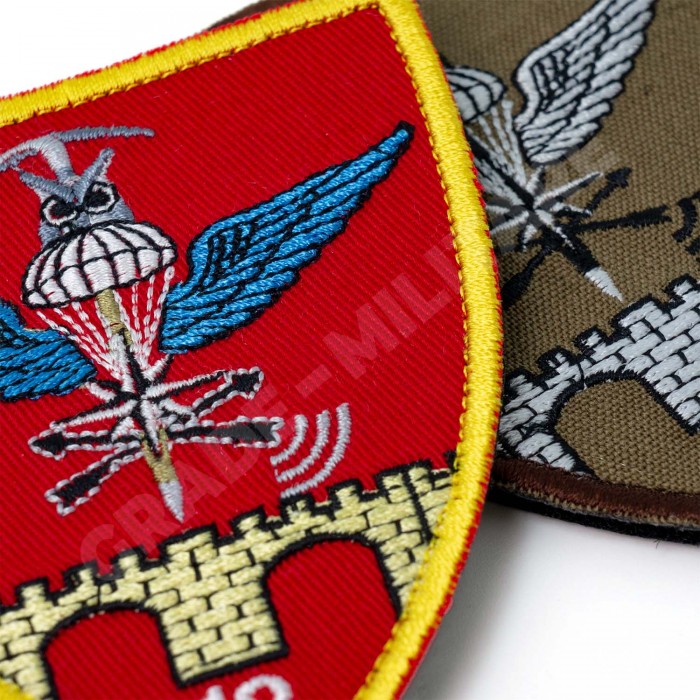Emblema Brodată Brigada 18 Cercetare Supraveghere „Decebal” – Calitate Premium Emblema brodată Brigada 18 Cercetare Supraveghere „Decebal” – Patch oficial unitate militară