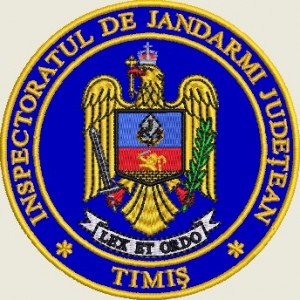 Emblema maneca Inspectoratul Judetean de Jandarmi Timis