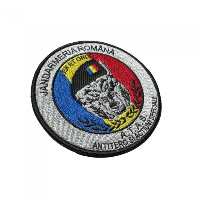 Emblema brodată Jandarmeria Română ATAS - unitate antiteroristă intervenții speciale