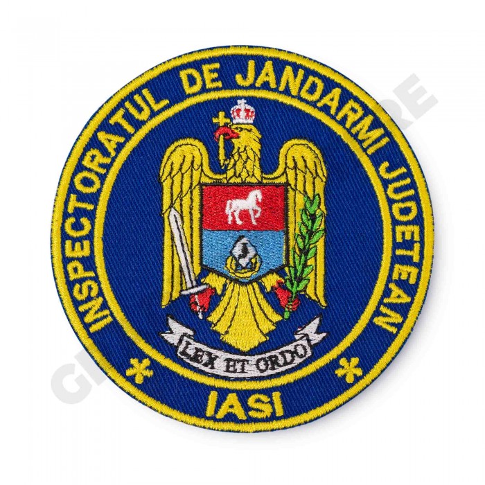 Emblema maneca inspectoratul judetean de jandarmi Iasi