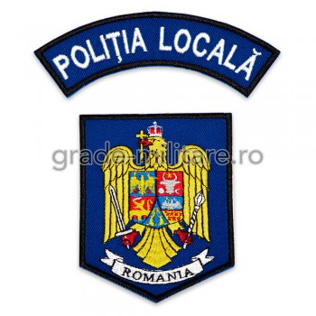 Emblema Politia Locala, brodata, varianta 7