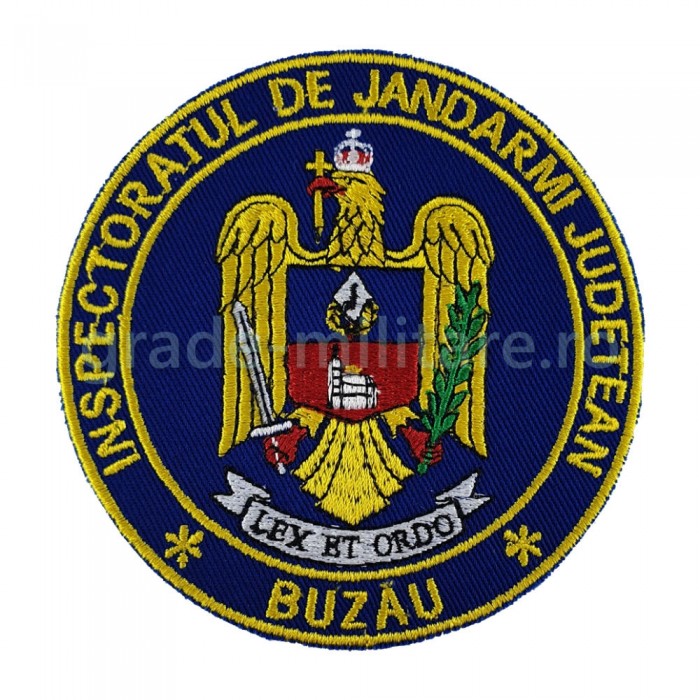 Emblema Inspectoratul de jandarmi judetean Buzau , emblema IJJ Buzau