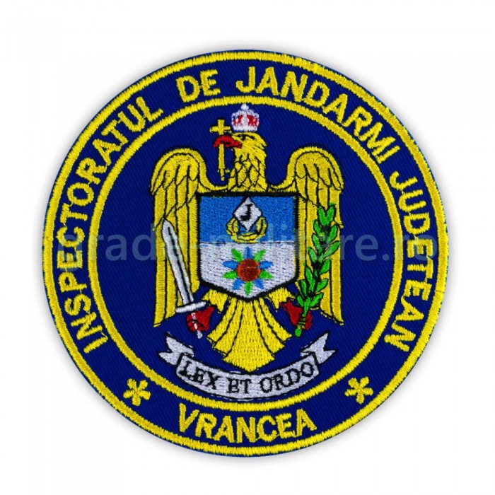 Emblema maneca inspectoratul judetean de jandarmi Vrancea